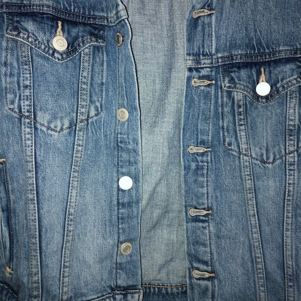 Lucky Brand denim jean jacket size small western denim coat boho jacket - Picture 5 of 6